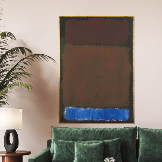 Abstract Color Blocks Abstract Wall Art Modern Design Contemporary Art Poster Ready To Hang Decoration
