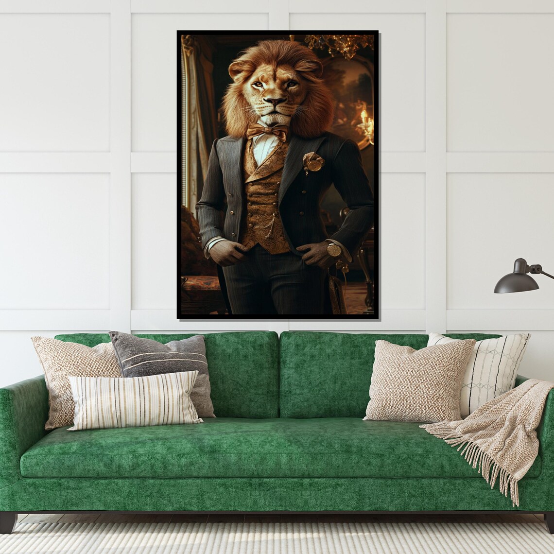 Lion Wearing Suit Gentleman Anthropomorphic Regal Animal Poster - Image 5