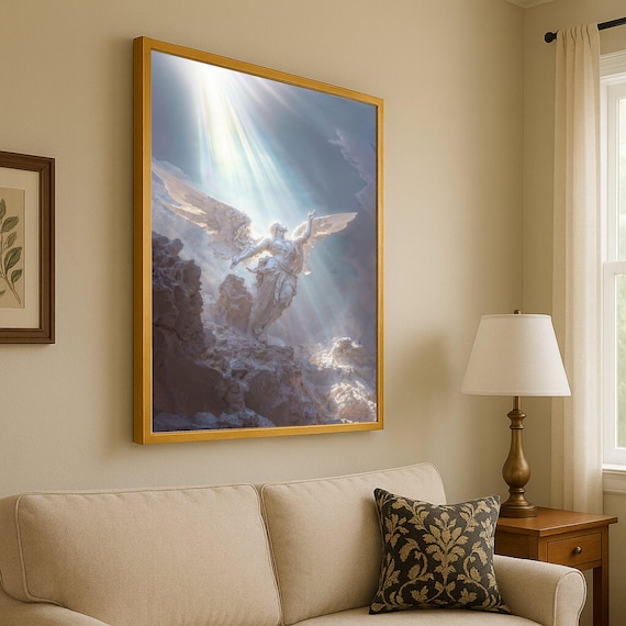 Heavenly Angel Spiritual Wall Art Print