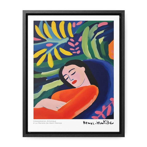 Matisse Inspired Modern Art Print Abstract Wall Decor Colorful Contemporary Artwork Cut Out Style Poster Vibrant Fauvist Home Decor