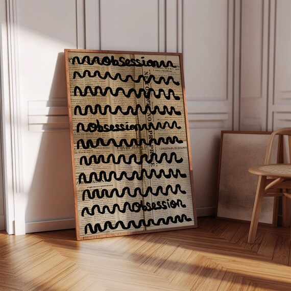 Typography Poster Minimalist Newspaper Print Trendy Inspirational Wall Art Retro Room Decor Home