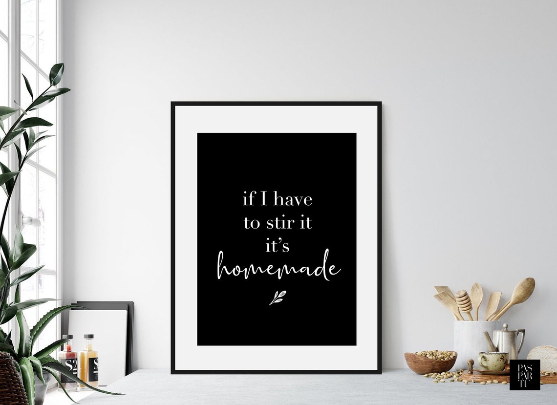 If I Have to Stir It, Funny Kitchen Quote Poster - Image 3