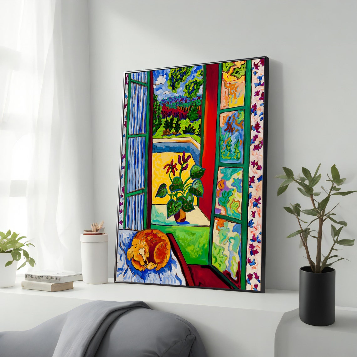Colorful Henri Matisse Print Ready To Hang Artwork Henri Matisse Wall Art Modern Wall Decor Gift For Art Lovers