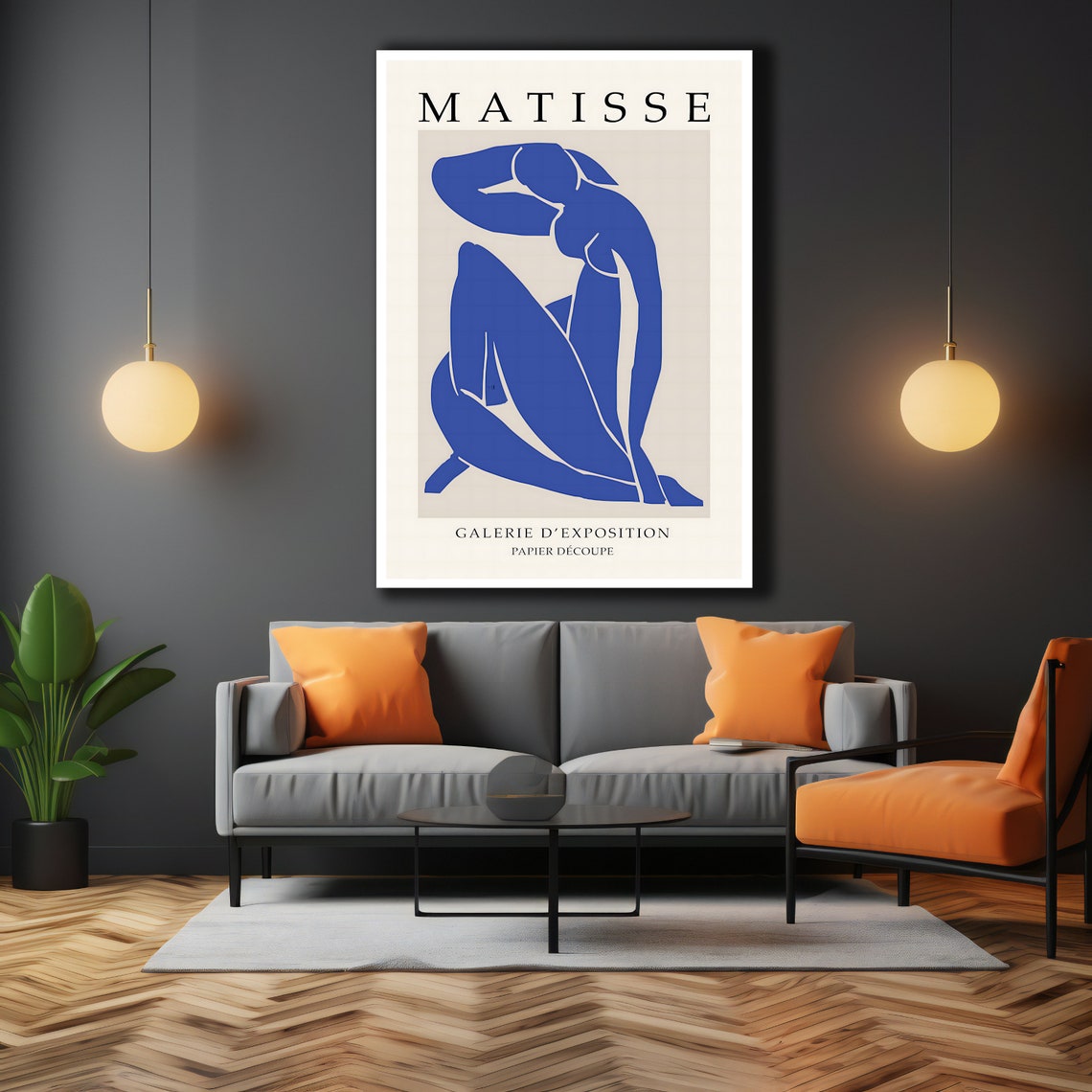 Henri Matisse Blue Nude Cut Out Exhibition Gallery Art Print - Image 2