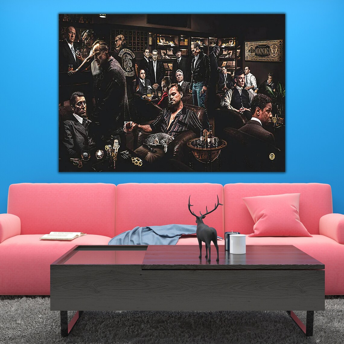 Classic Gangsters Ready To Hang Old Movie Gangster Wall Decor Movie Poster Wall Art Vintage Gift Artistic Painting Print Gift - Image 2