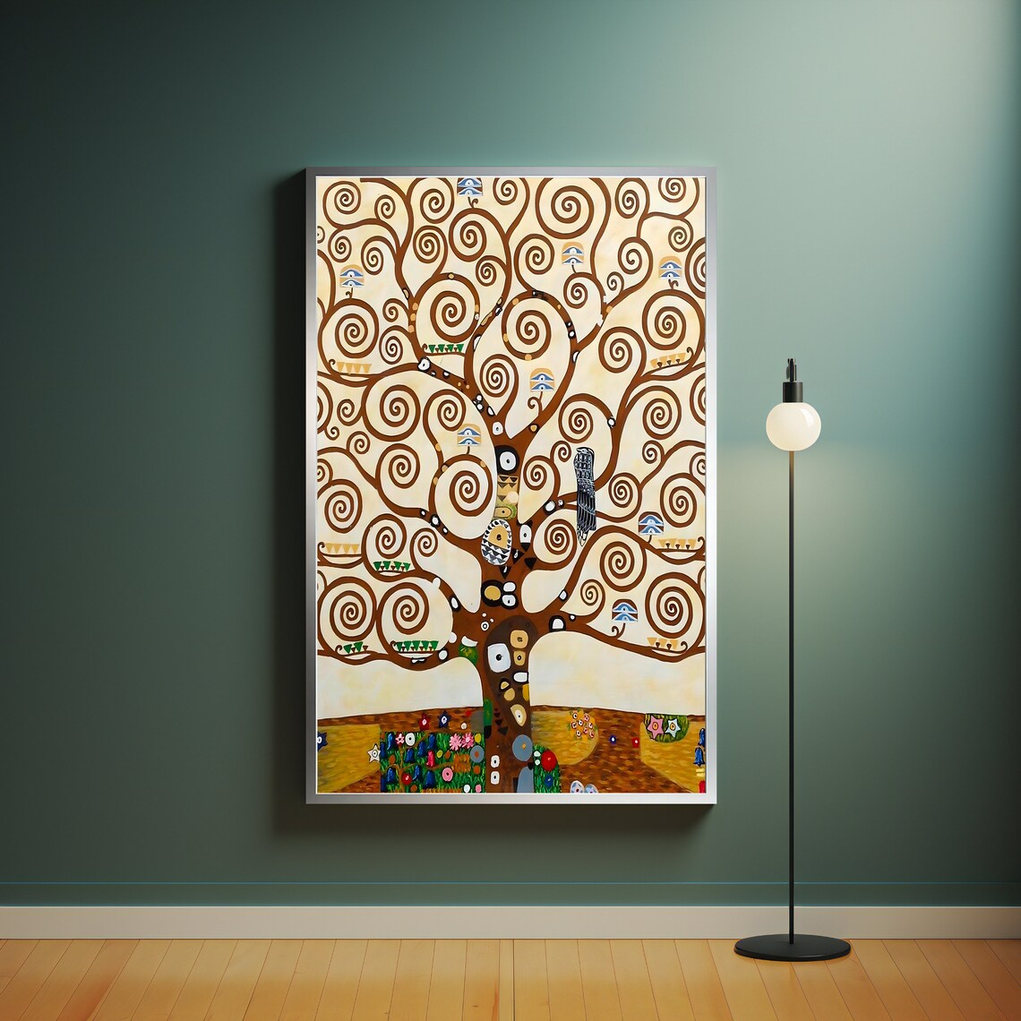 Gustav Klimt Tree Of Life Swirling Golden Branches Art Print - Image 4