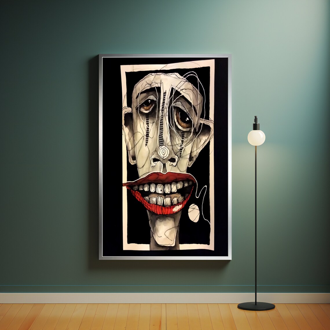 Abstract Art Print Living Room Decor Wall Art Modern Home Decor Ready To Hang Framed Unique Gift - Image 4