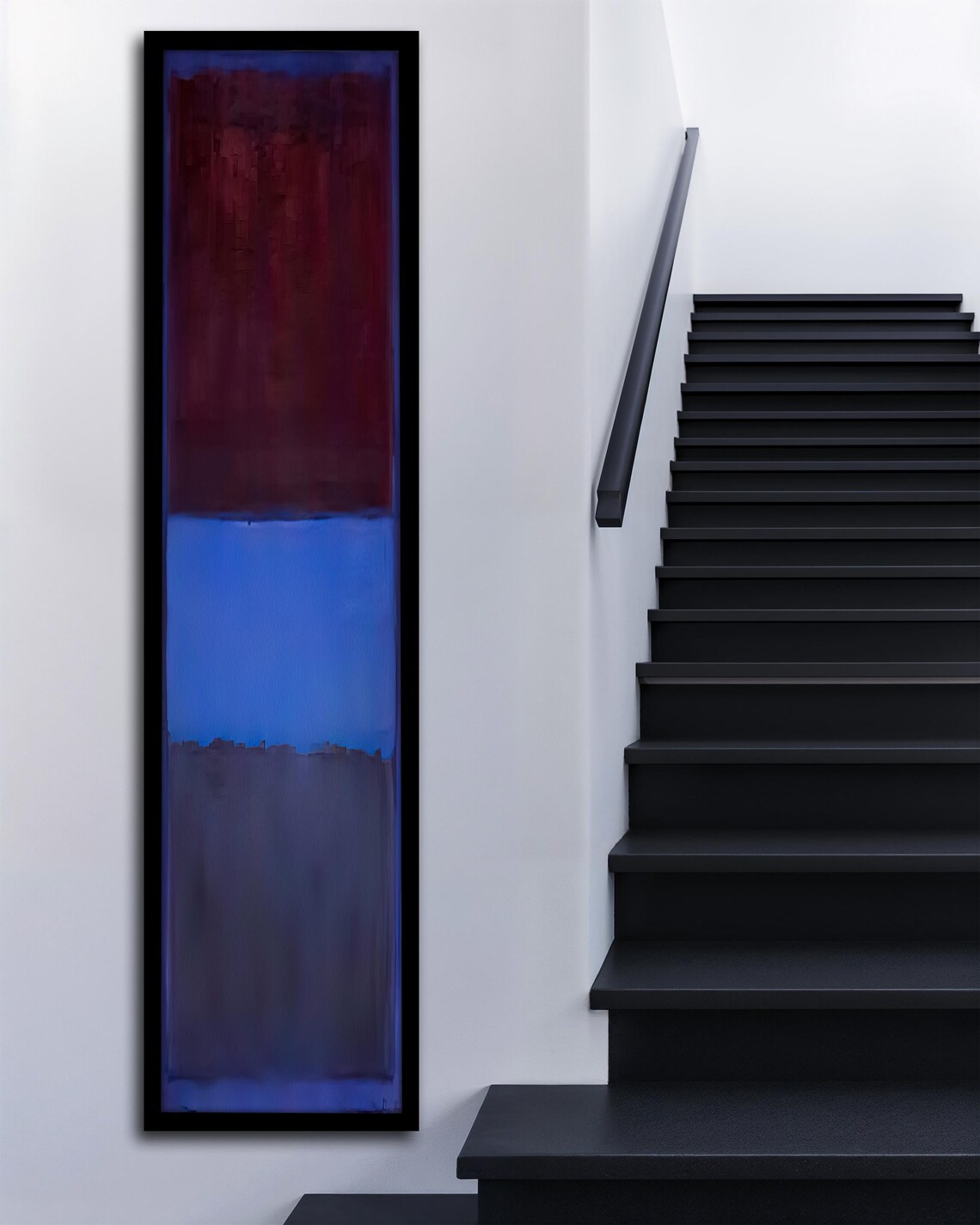 Mark Rothko Abstract Painting Red Blue Minimalist Wall Art Large Framed Artwork Rothko Art Print Modern Home Decor Gift Idea - Image 3
