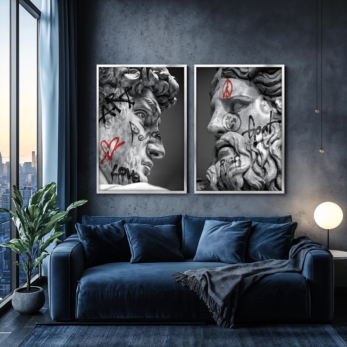 Graffiti Zeus Set, Urban Graffiti Decor - Image 4