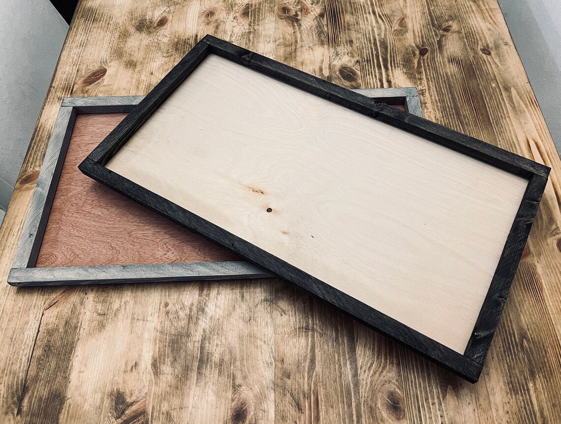 Blank Wood Sign Rectangle Wood Sign Blank Sign Blank Framed Sign Unfinished Wood Sign Wood Sign Supplies Make Your Own Sign - Image 3