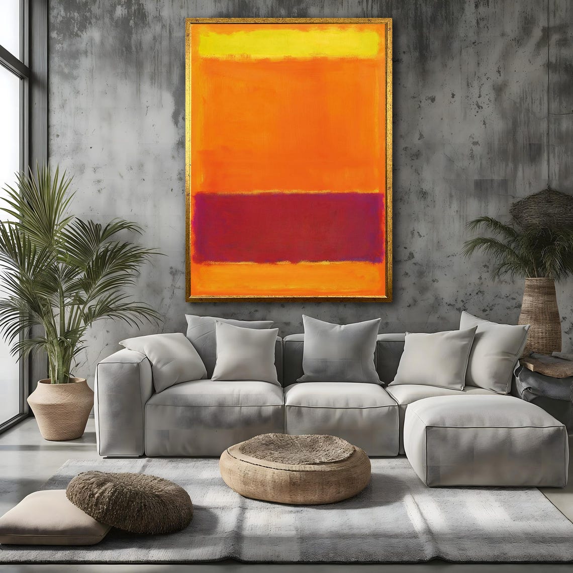 Mark Rothko Red Orange Yellow Color Field Abstract Art Poster - Image 4