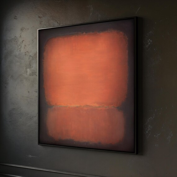Luxury Mark Rothko Print Mark Rothko Wall Art Abstract Red Painting Reproduction Modern Home Decor Famous Artwork Unique Gift