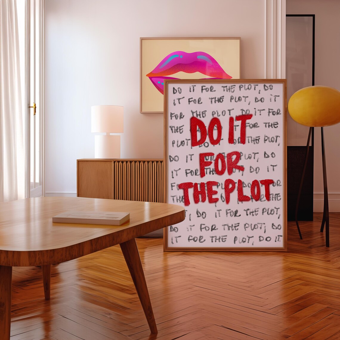 Do It For The Plot, Motivational Typography Art Print - Image 2