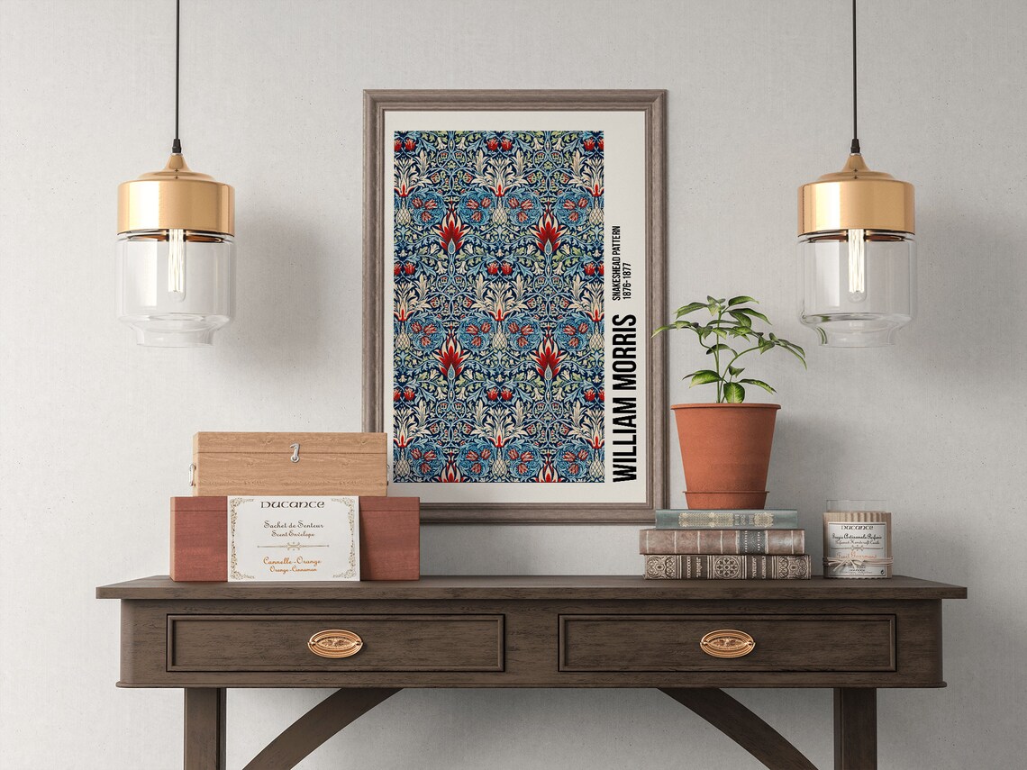 William Morris Snakeshead Pattern Art Nouveau Poster - Image 4