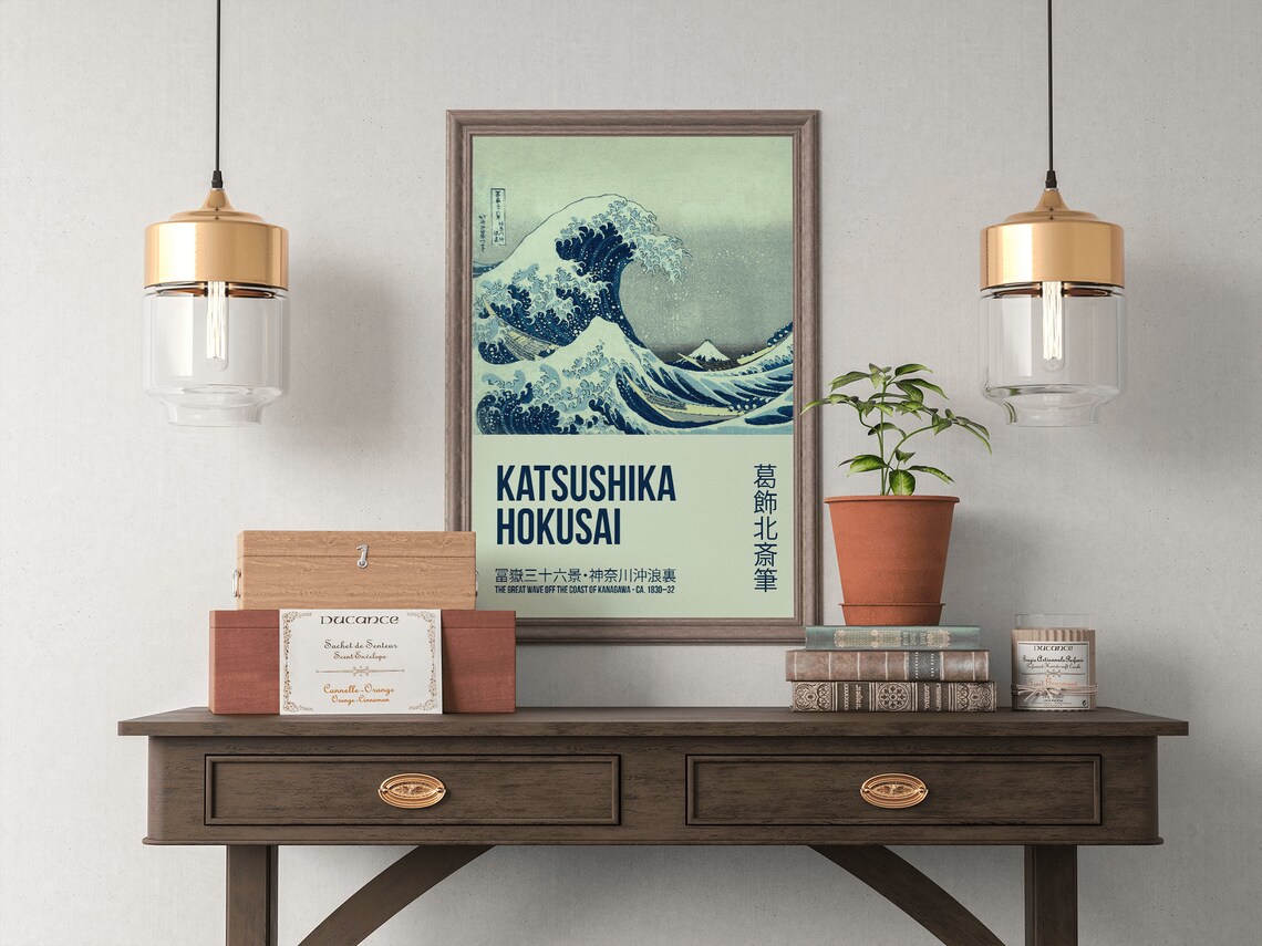 Katsushika Hokusai The Great Wave Exhibition Poster - Image 5