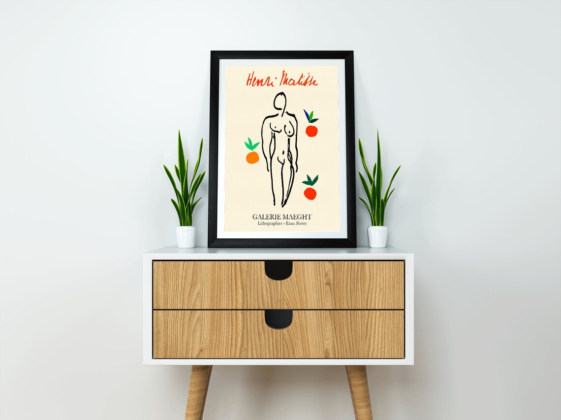 Henri Matisse Nude With Oranges Poster, Home Decor - Image 3