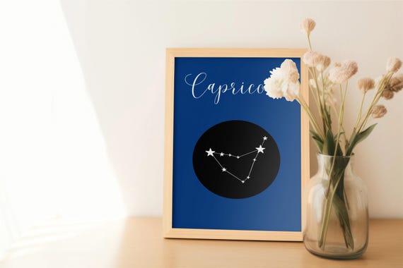 Capricorn Zodiac Art Print