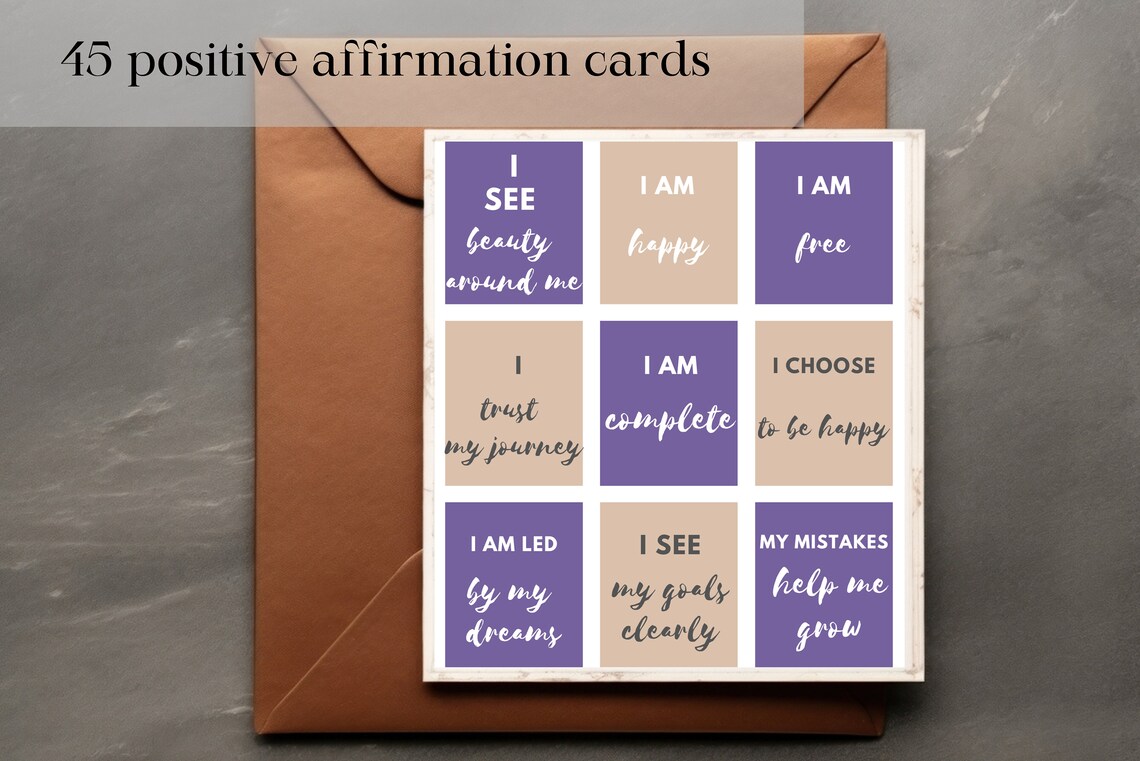 Positive Affirmation Cards, Motivation and Inspiration Deck