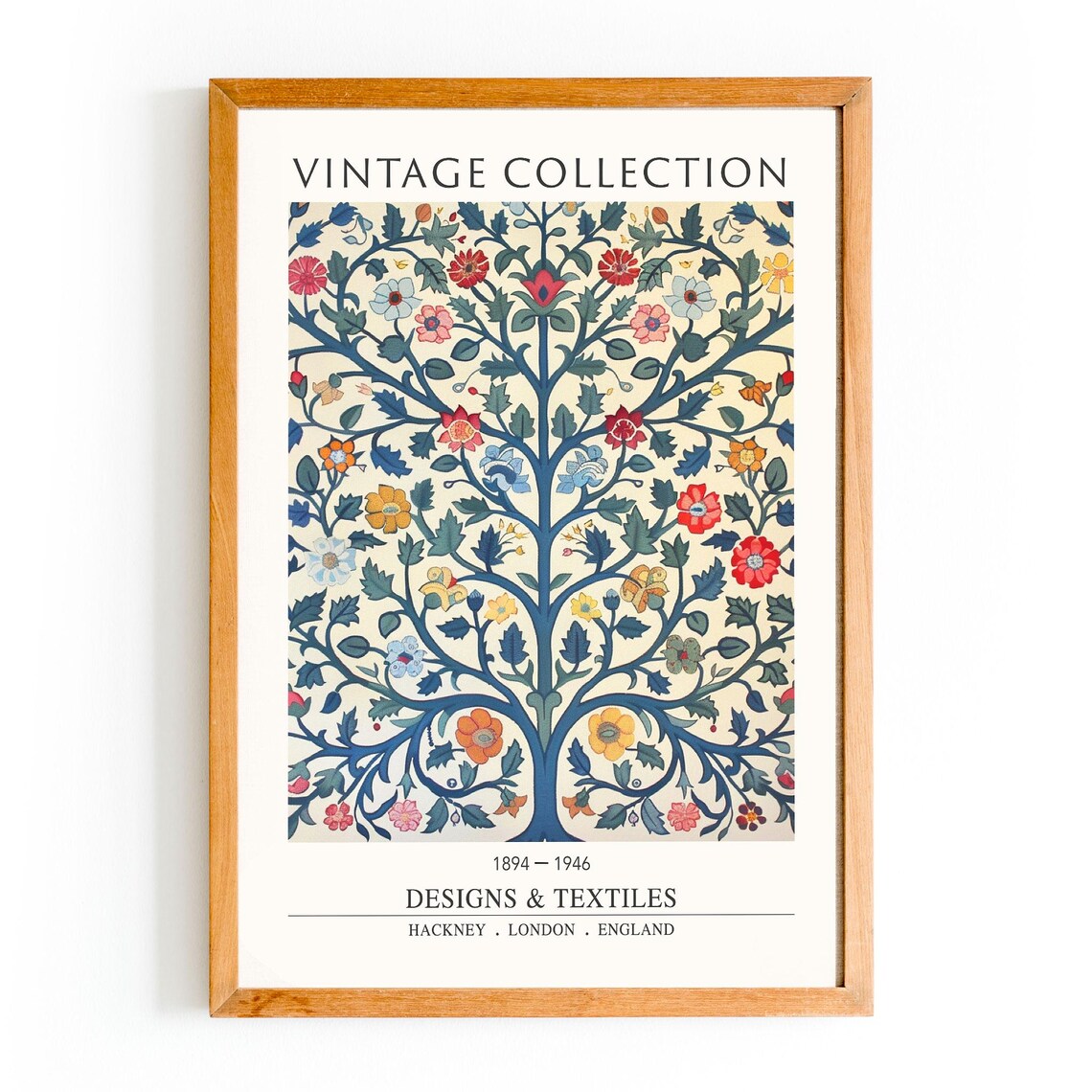 Tree Of Life Floral Print, William Morris Style