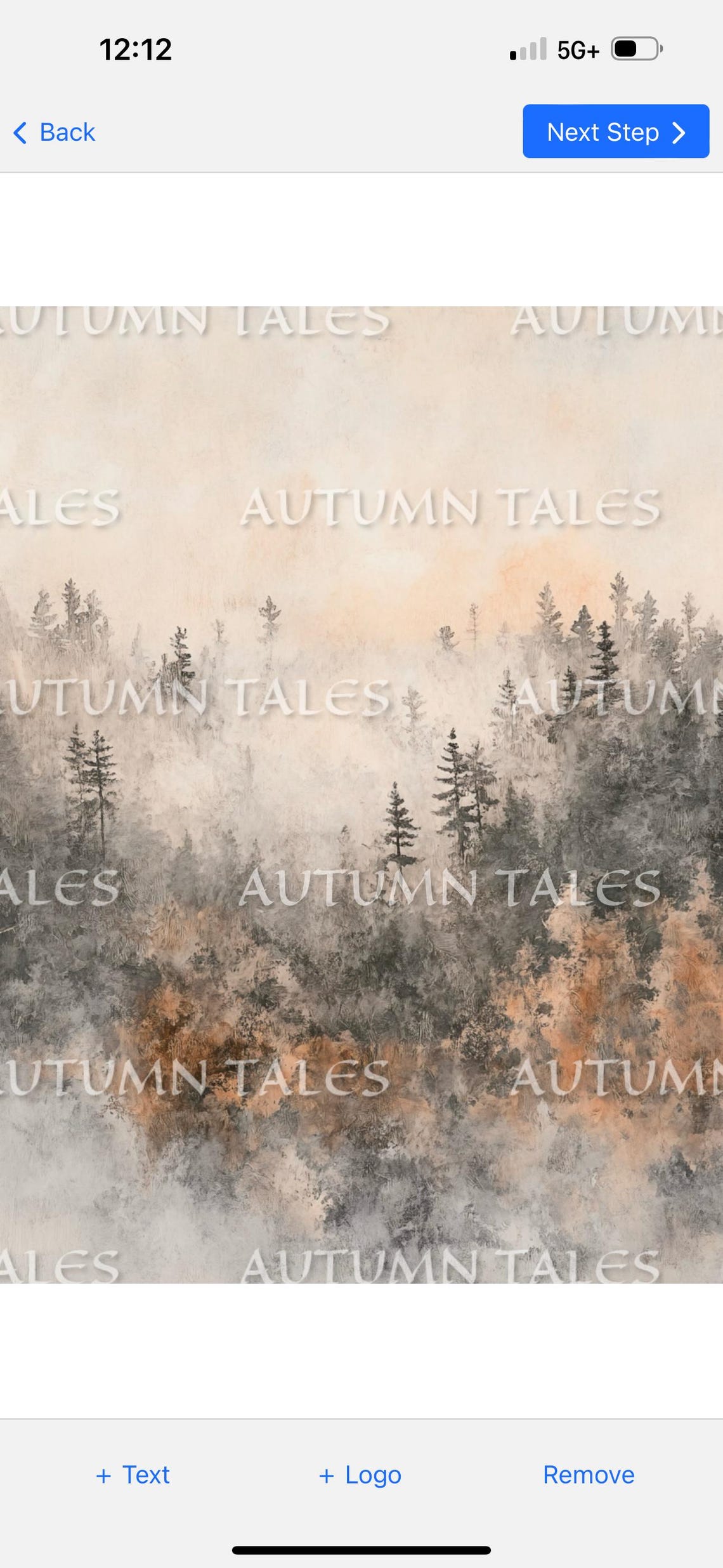 Autumn Tales Misty Pine Forest Fog Vintage Rustic Minimalist Art Print - Image 2