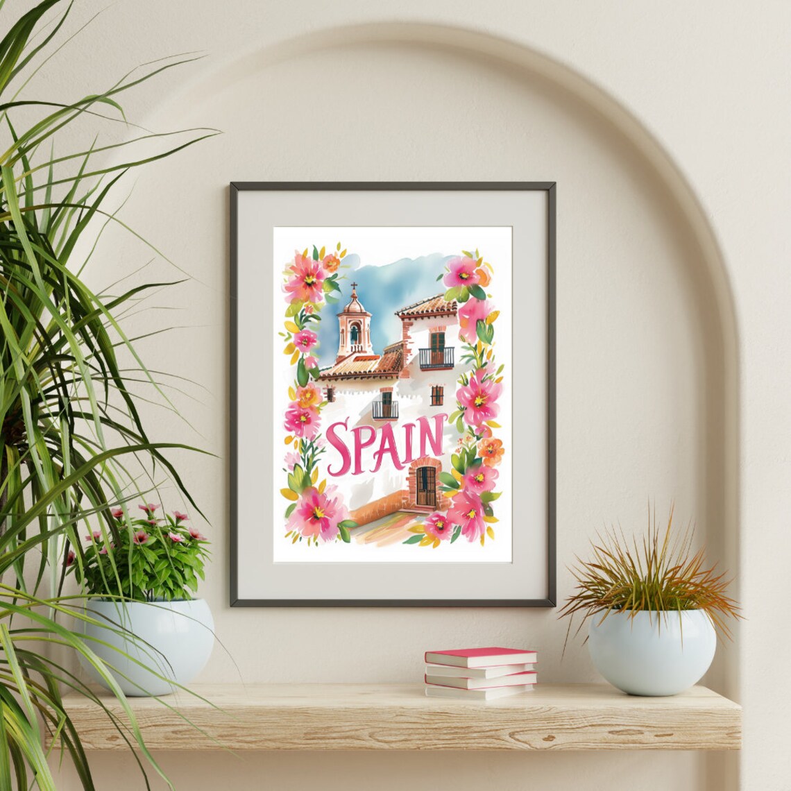 Spain Watercolor Travel Poster, Iberian Decor - Image 3
