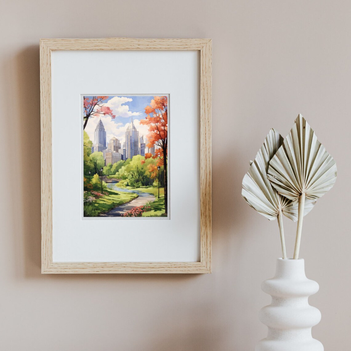 Atlanta Botanical Garden Watercolor Travel Poster - Image 2