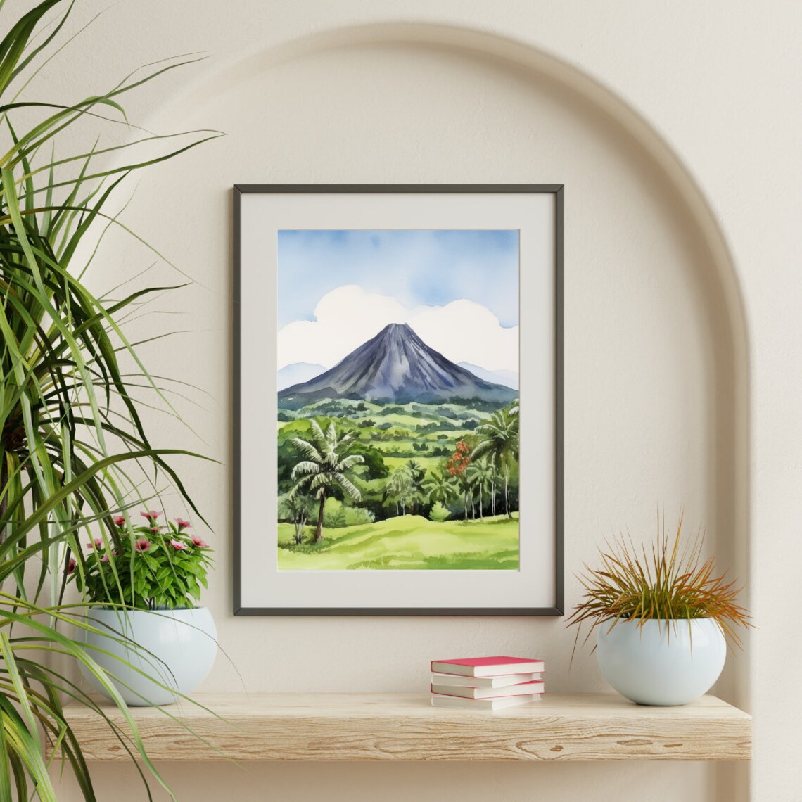 Arenal Volcano Costa Rica Travel Poster, Rainforest - Image 3