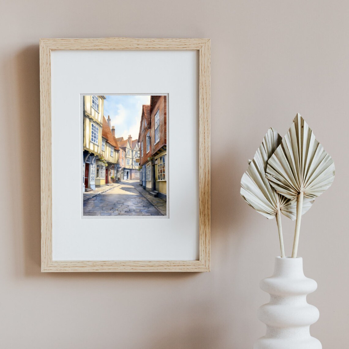 The Shambles Watercolor Print, York Travel Poster - Image 2