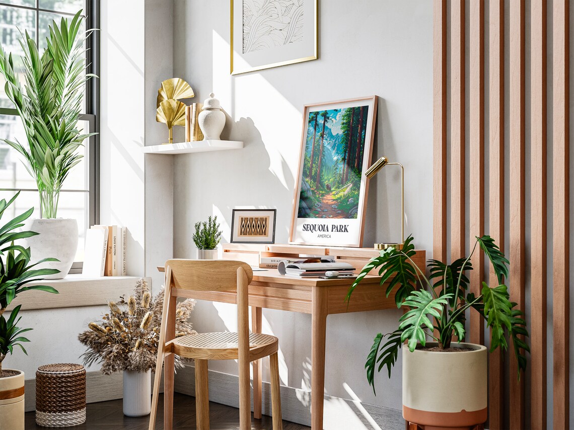 Sequoia Park Watercolor Art Print, National Park - Image 3