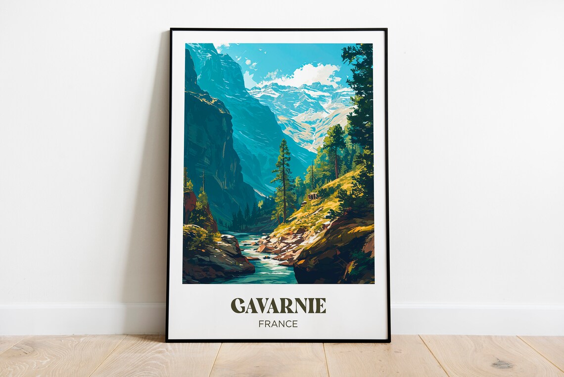 Cirque De Gavarnie Travel Poster, French Pyrenees