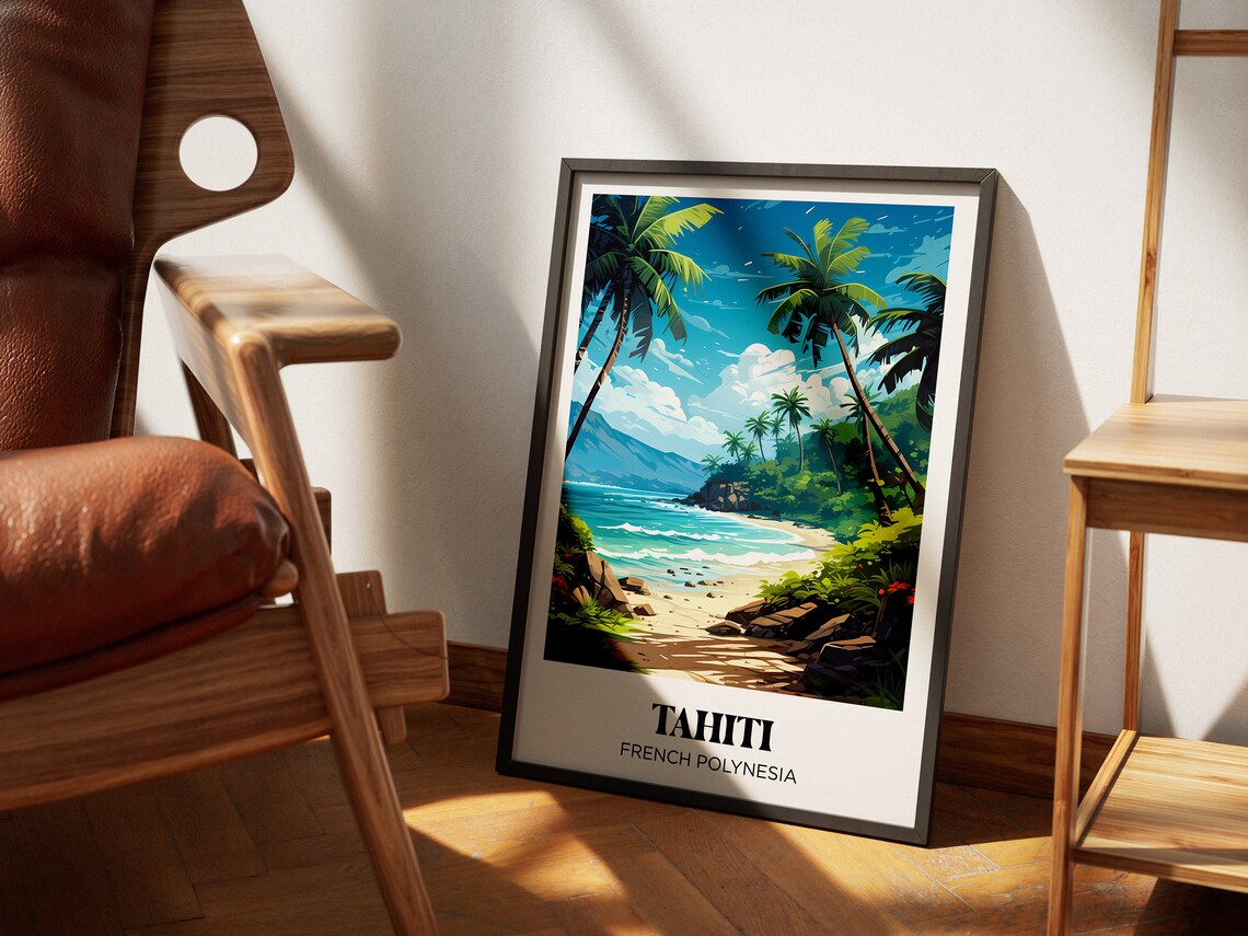 Tahiti Travel Poster, French Polynesia Travel Poster - Image 2