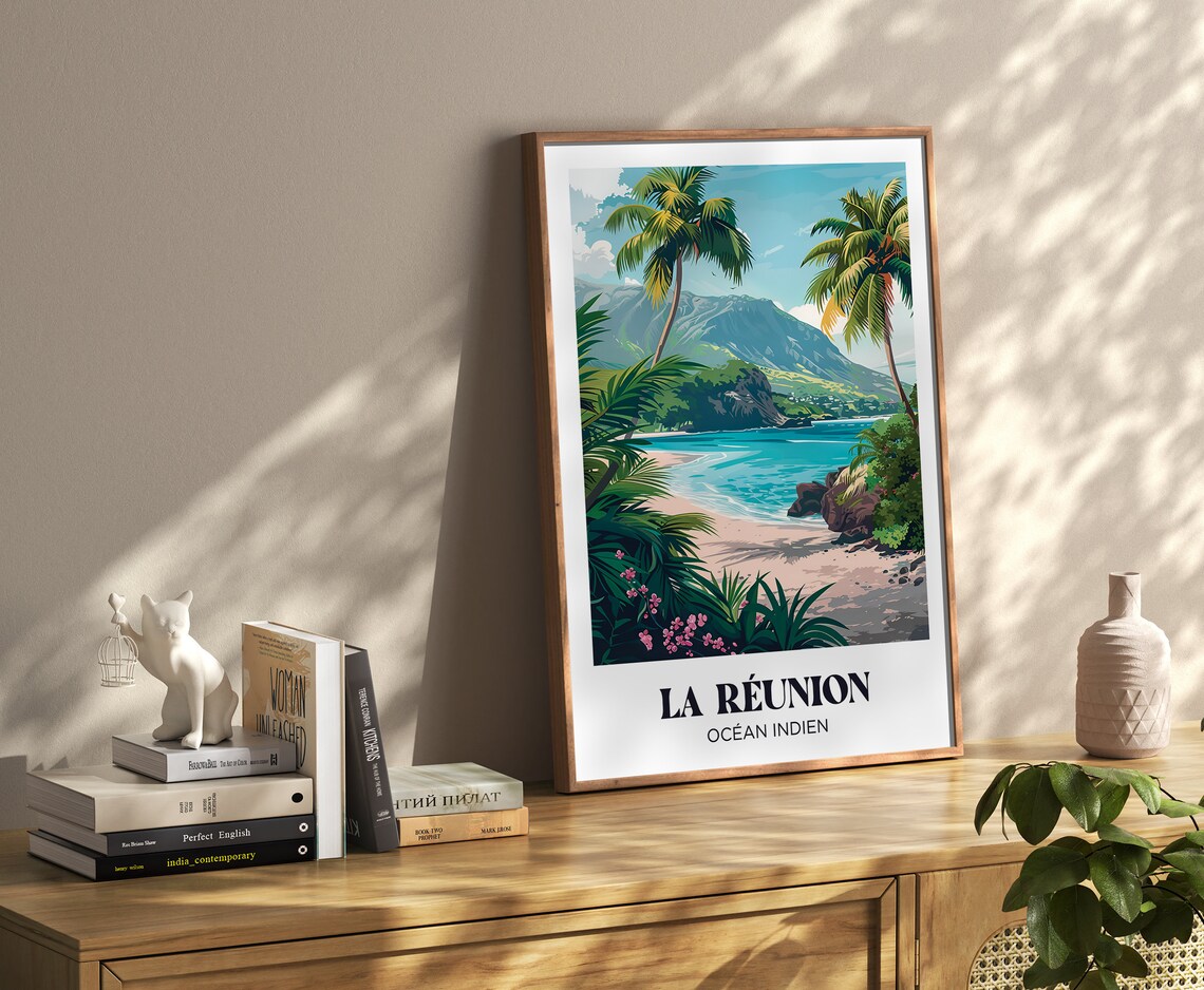 Piton De La Fournaise Travel Poster, La Reunion - Image 4