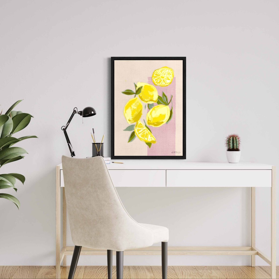 Lemons Print Easy Peasy Lemon Squeezie Wall Art Citrus Home Decor With Fruit Poster Kitchen Decoration - Image 4