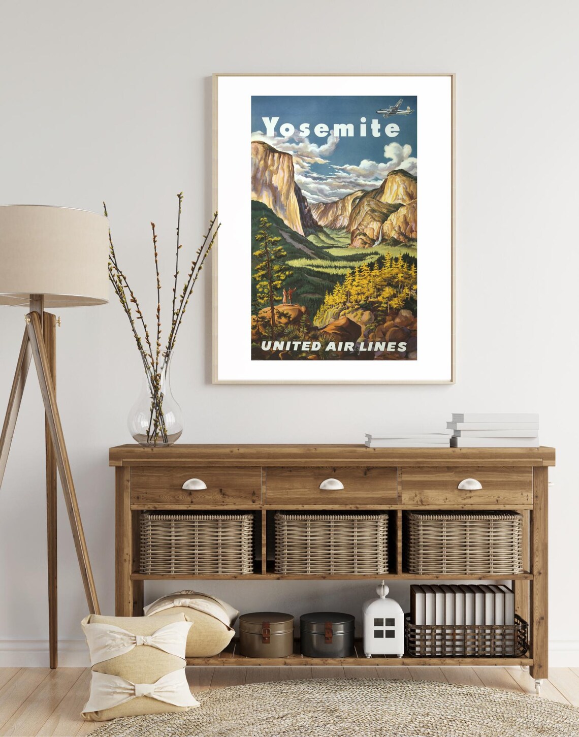 Vintage Travel Poster, Retro National Parks Art