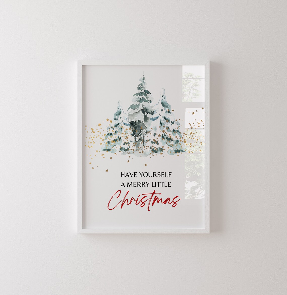 Have Yourself A Merry Little Christmas Watercolor Art Print