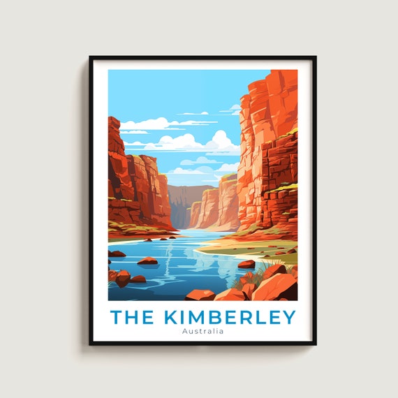 Kimberley Travel Print Wall Art Gift Australia Poster Home Decor Lovers Hanging