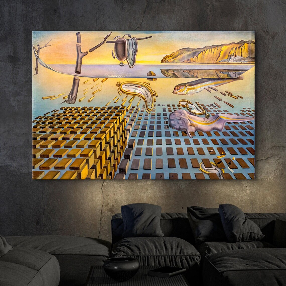 Salvador Dali Disintegration of the Persistence of Memory Poster
