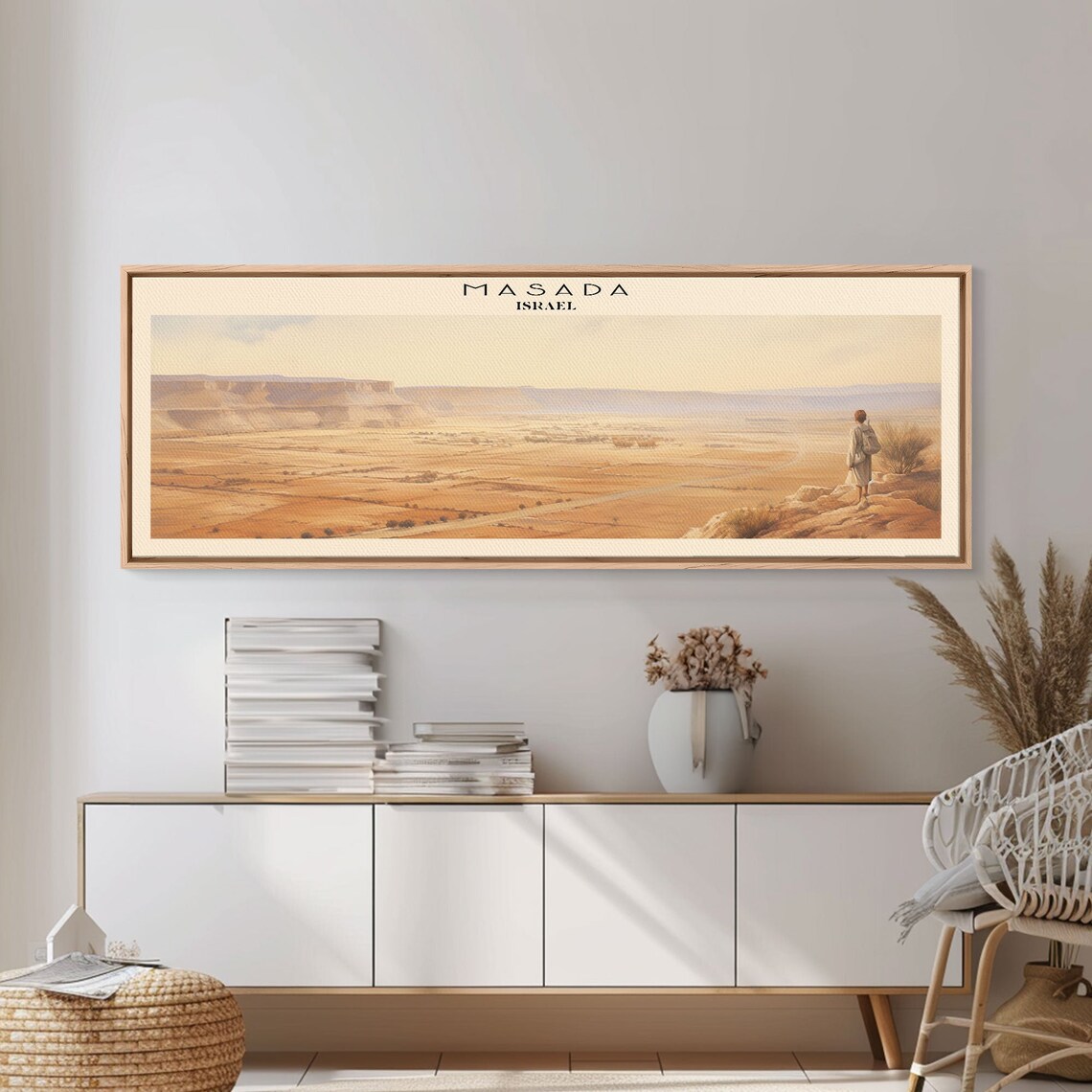 Masada Retro Travel Poster, Vintage Israel Decor - Image 6