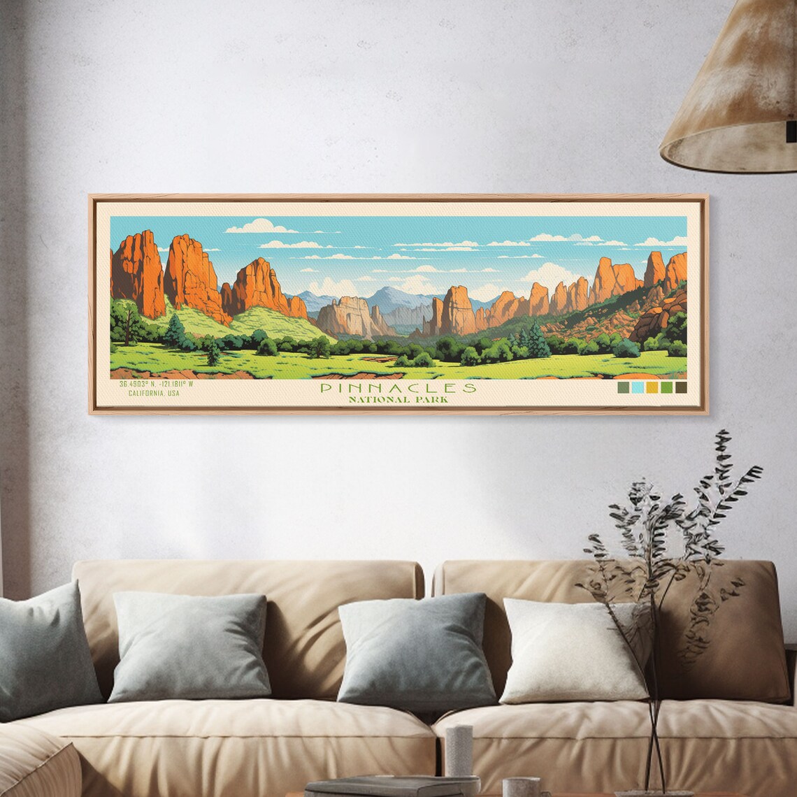Pinnacles National Park Minimalist Travel Poster - Image 5