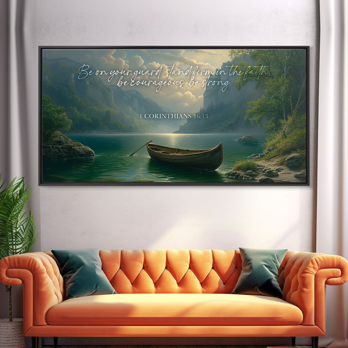 Bible Verse Wall Art 1 Corinthians 1613 Bible Verse Decor Bible Verse Wall Art Framed Sign Inspirational Scripture Art - Image 4