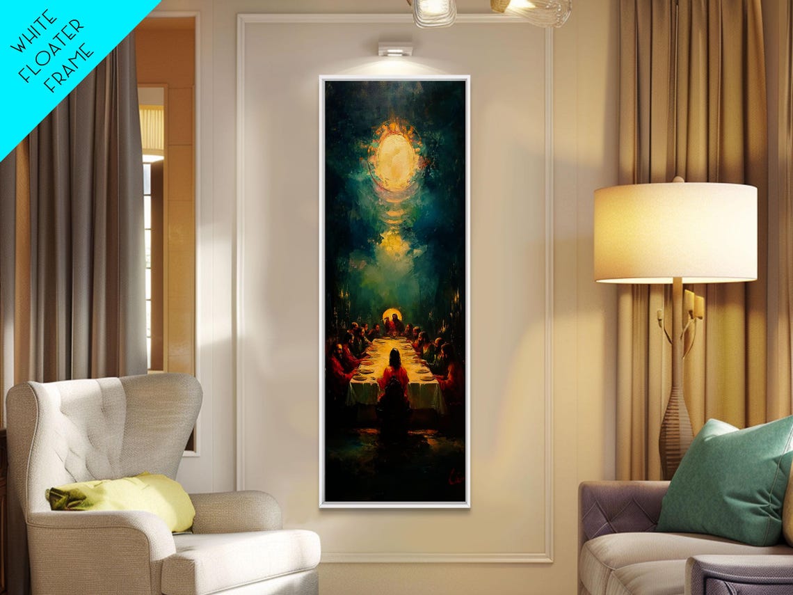 The Last Supper Impressionist Painting Vibrant Religious Art Poster - Image 3