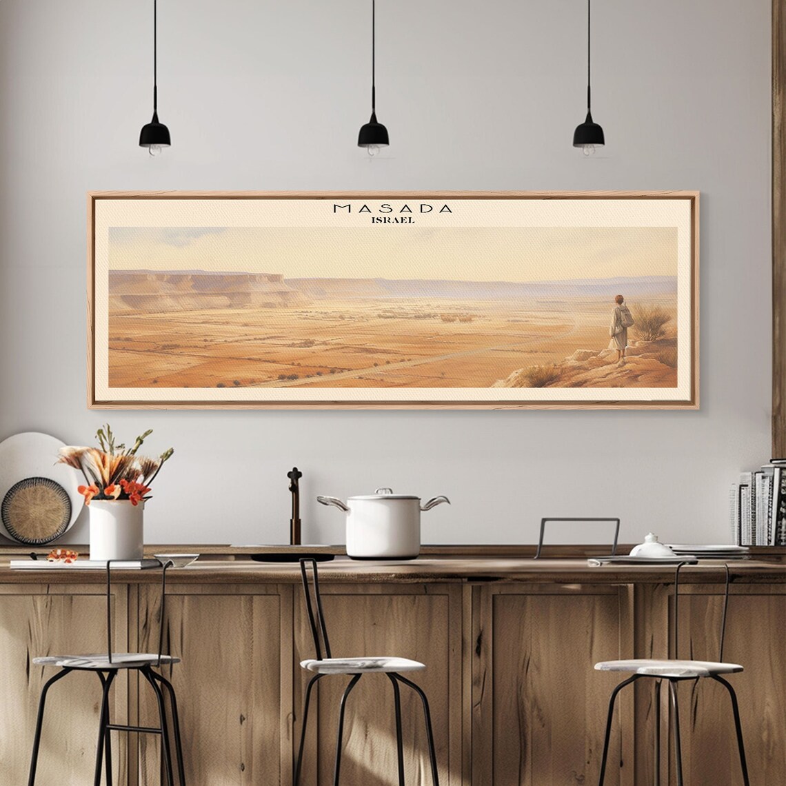 Masada Retro Travel Poster, Vintage Israel Decor - Image 5