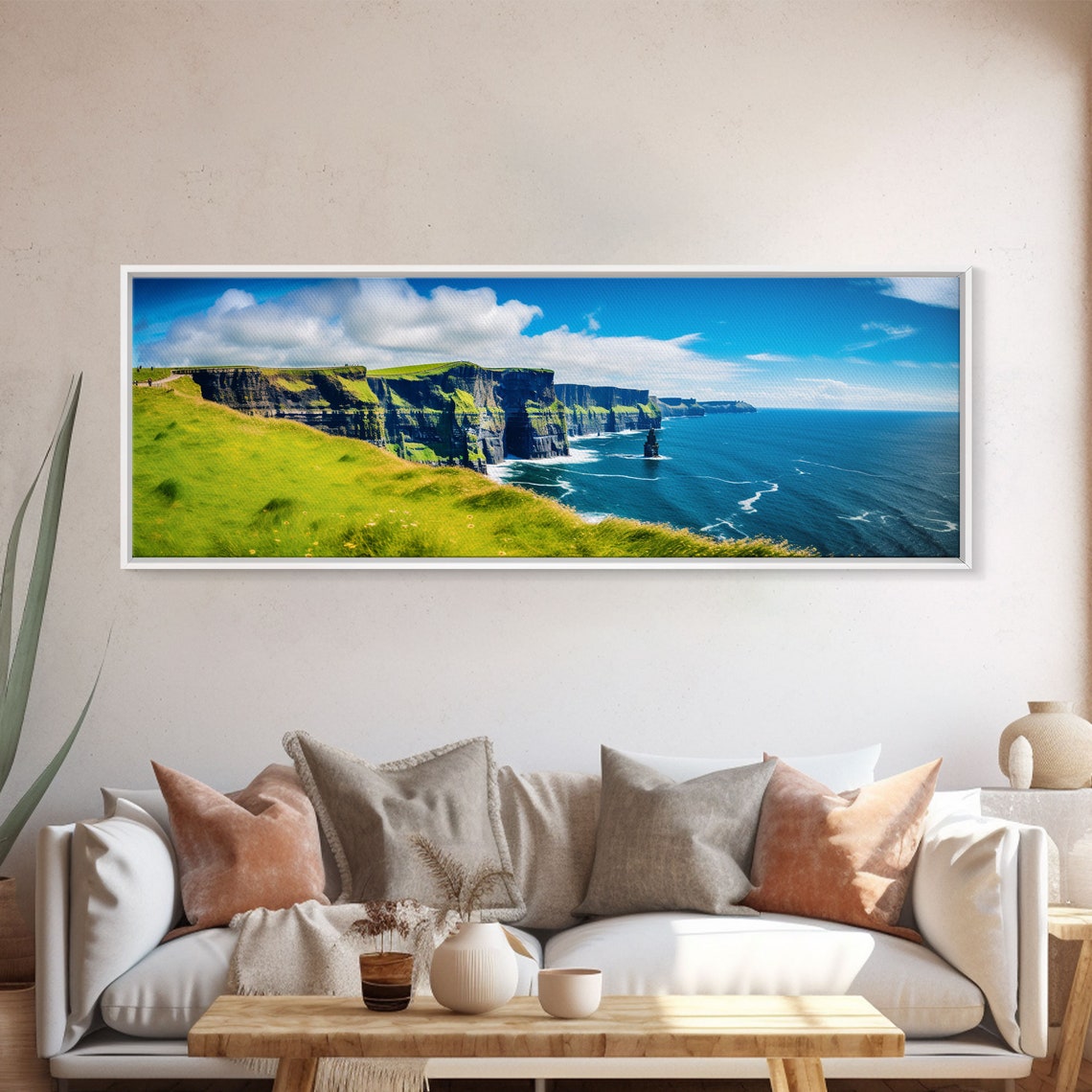 Cliffs Of Moher Ireland Emerald Coast Sea Cliffs Panoramic Photo Print