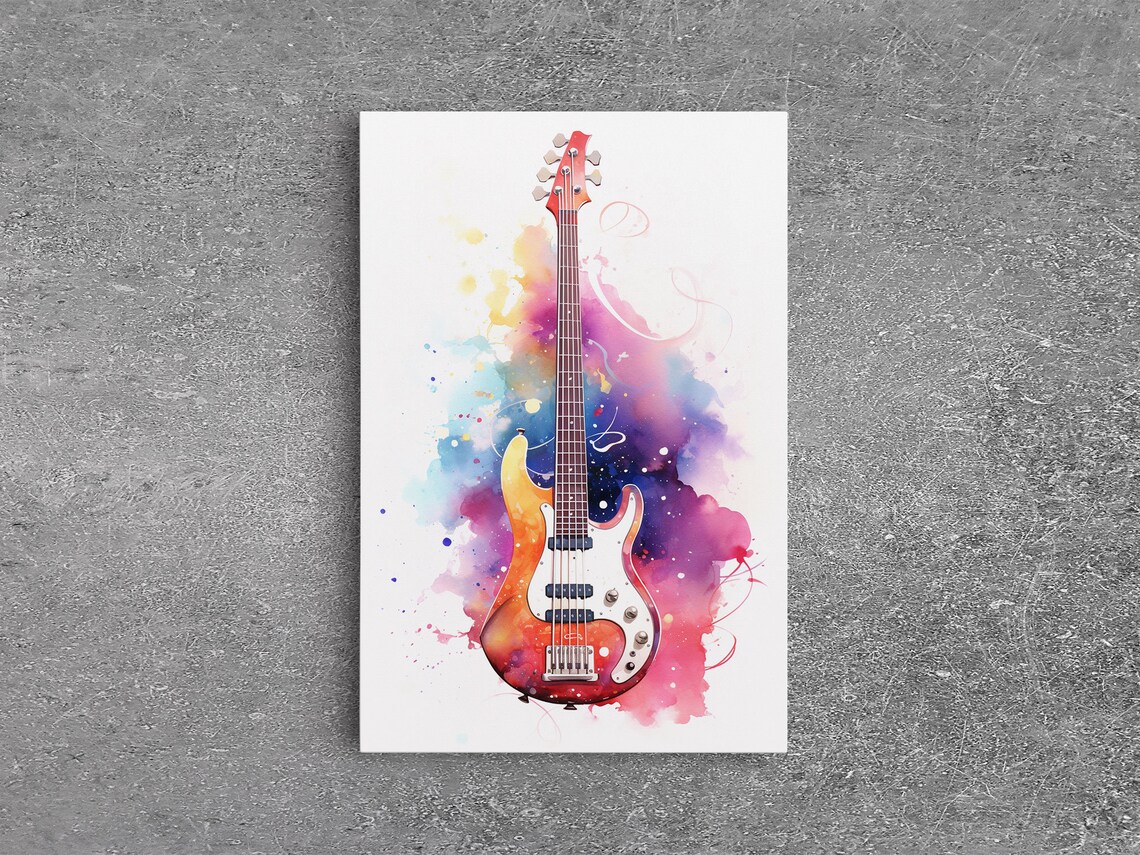 Electric Guitar Graffiti Art Print, Rock N Roll Decor - Image 6