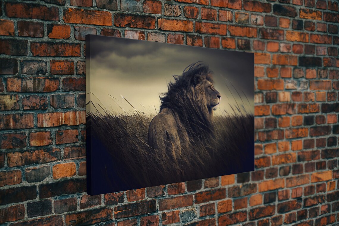 Lion Watercolor Art Print, Majestic Wildlife Decor - Image 5