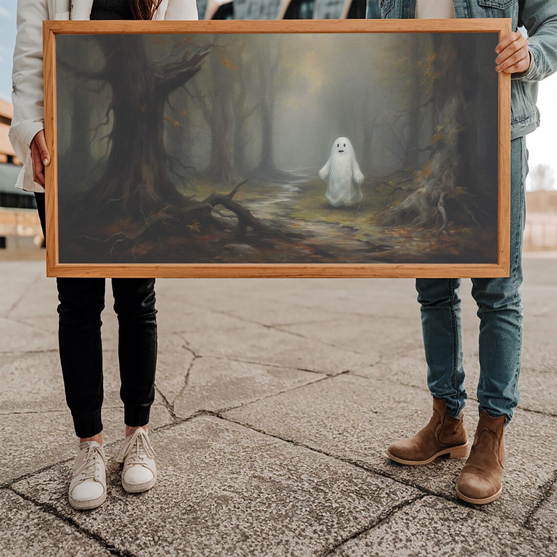 Cute Lil Boo In The Forest, Cute Halloween Decor - Image 5
