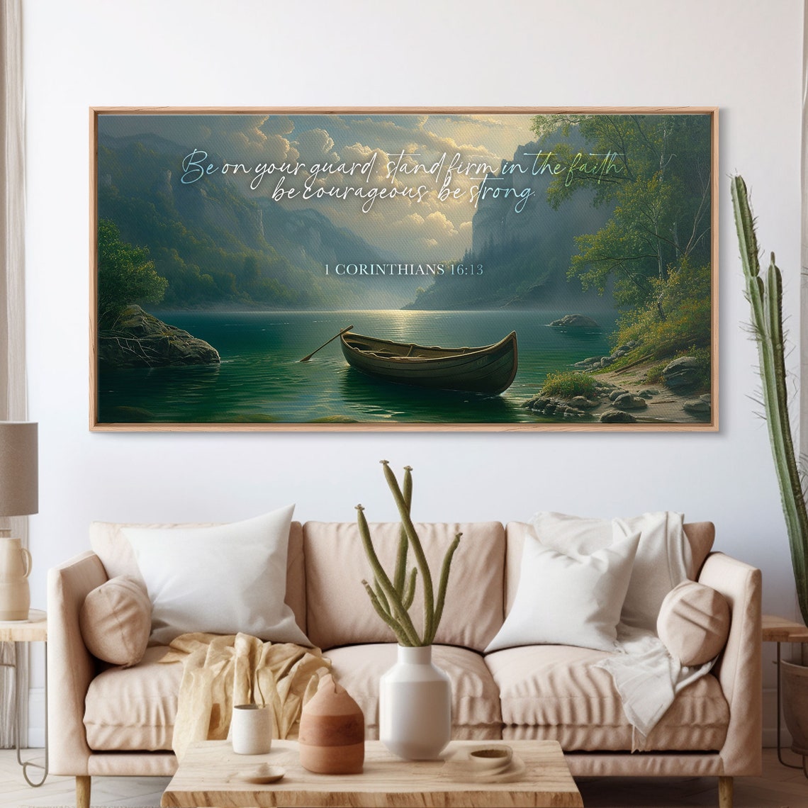 Bible Verse Wall Art 1 Corinthians 1613 Bible Verse Decor Bible Verse Wall Art Framed Sign Inspirational Scripture Art - Image 3