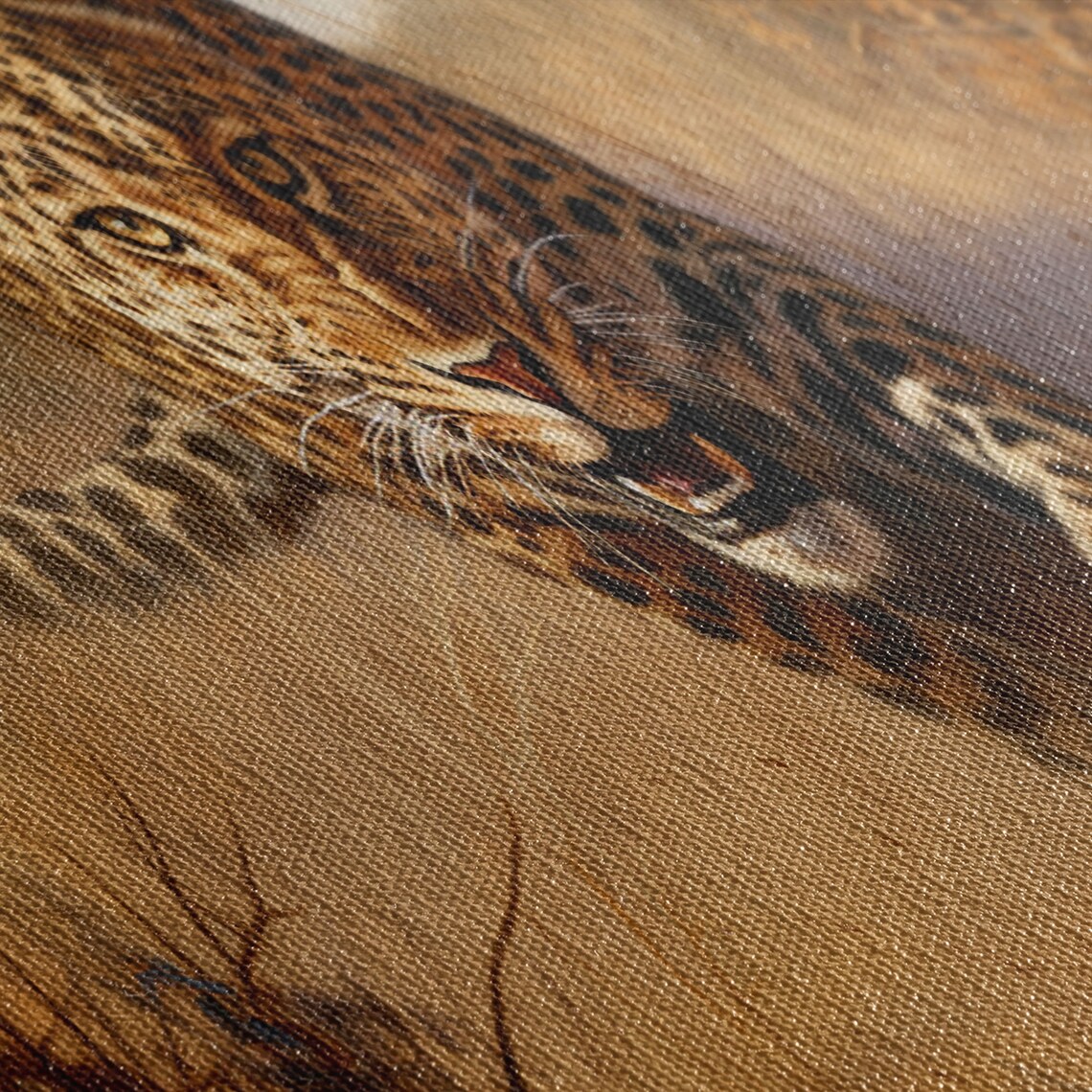 Panoramic Cheetah Art Print, Wildlife Wall Decor - Image 2
