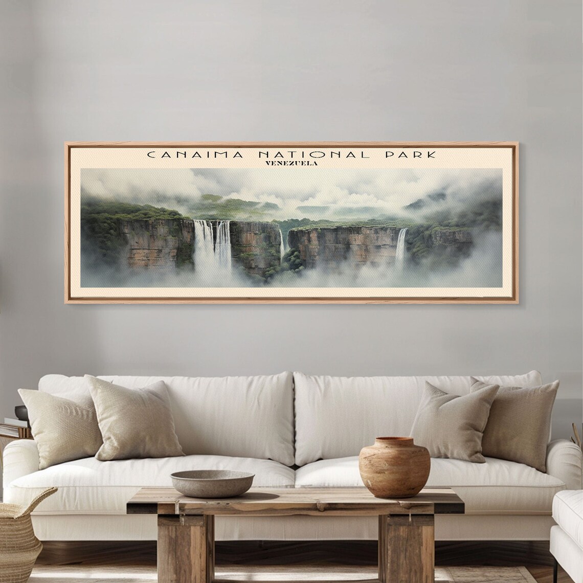 Canaima National Park Venezuela Tepui Waterfalls Mist Panoramic Travel Poster - Image 5