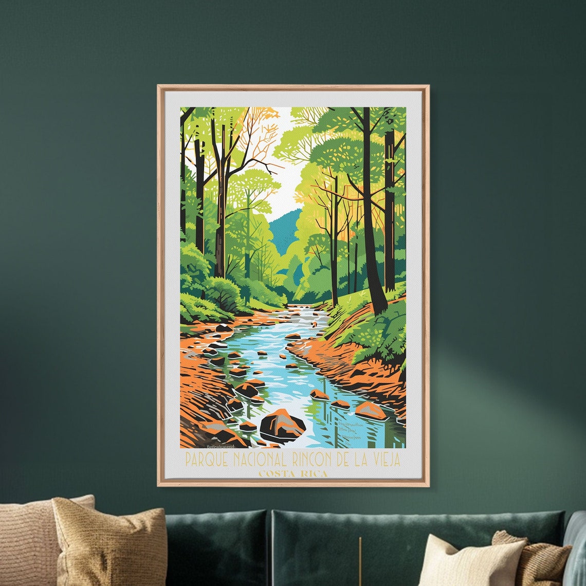 Rincon de la Vieja Costa Rica Forest Stream Waterfall View Poster - Image 2